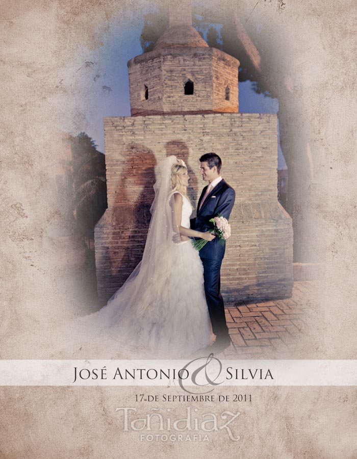 Maquetado Álbum Digital Boda de Silvia y Jose Antonio en Sevilla portada