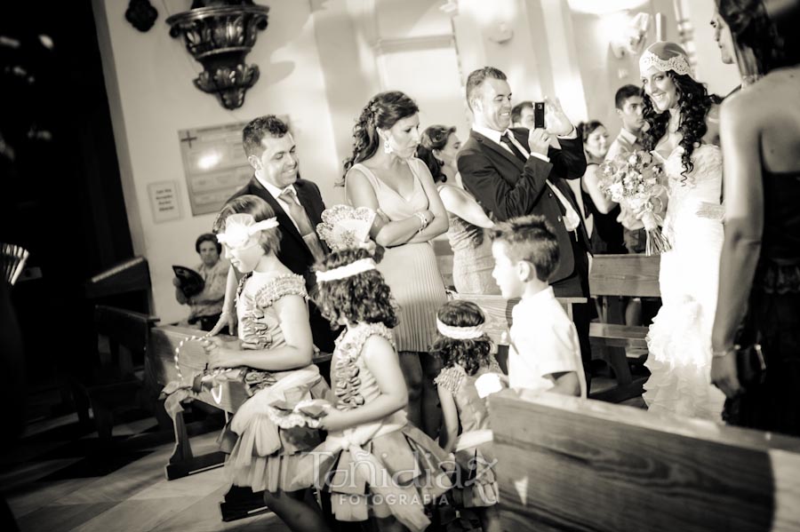 Boda de Oscar y Estefanía la llegada de la novia 060