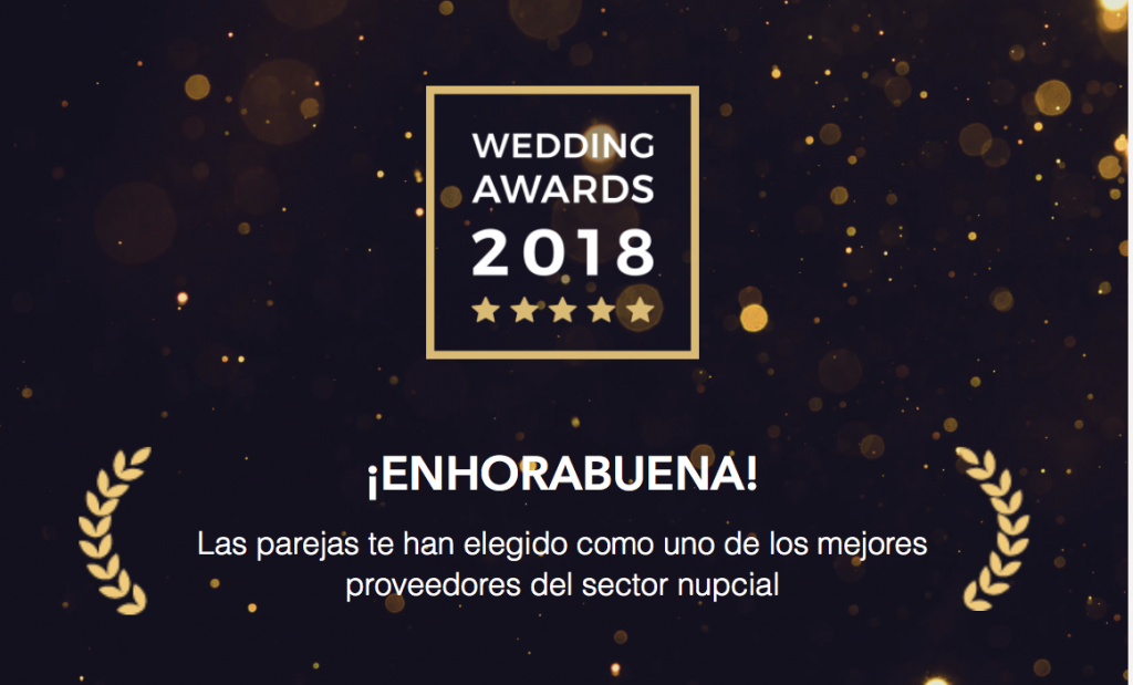 Premio Bodas.net Wedding Awards 2018