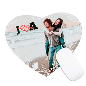 Producto de San Valentín - Alfombrilla para ratón con forma corazón personalizada